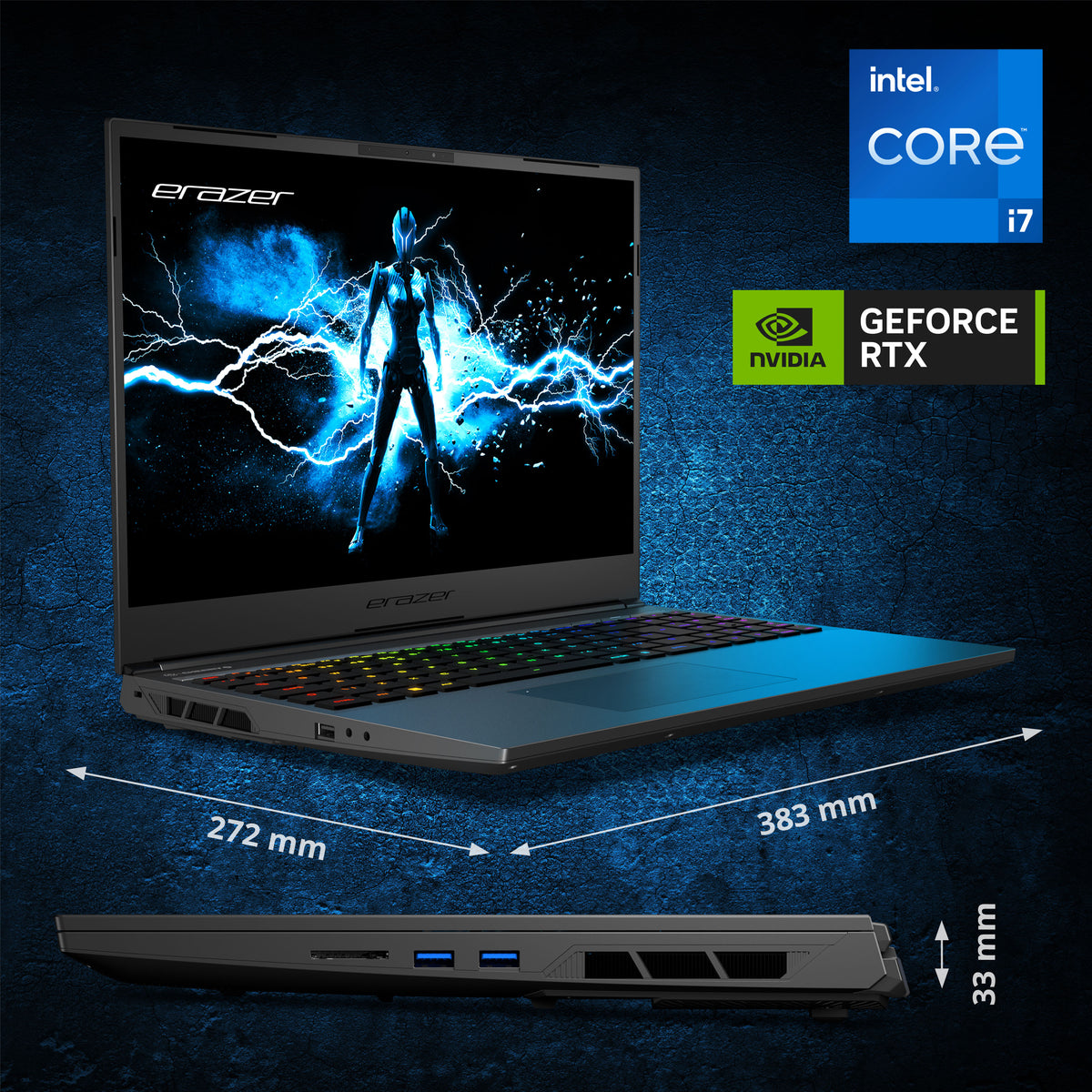ERAZER Major X20 1TB i7 (Refurbished)