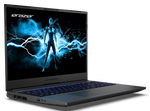 Gaming laptop Erazer Major X20 front‑side‑left shot with illuminated keys