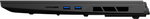 Erazer Major X20 gaming laptop side‑right view highlighting cooling vents and ports