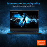 Portable gaming rig with Nahimic‑tuned audio and crystal‑clear sound