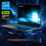 ERAZER Crawler E30e 512GB Laptop Front Side View (Right) 