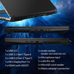 Erazer Crawler E30e Gaming Laptop – Open Front View with Backlit Keyboard and High-Resolution Display