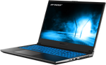 Erazer Crawler E30e Gaming Laptop – Front Right Angle View Showcasing Sleek Design and Display